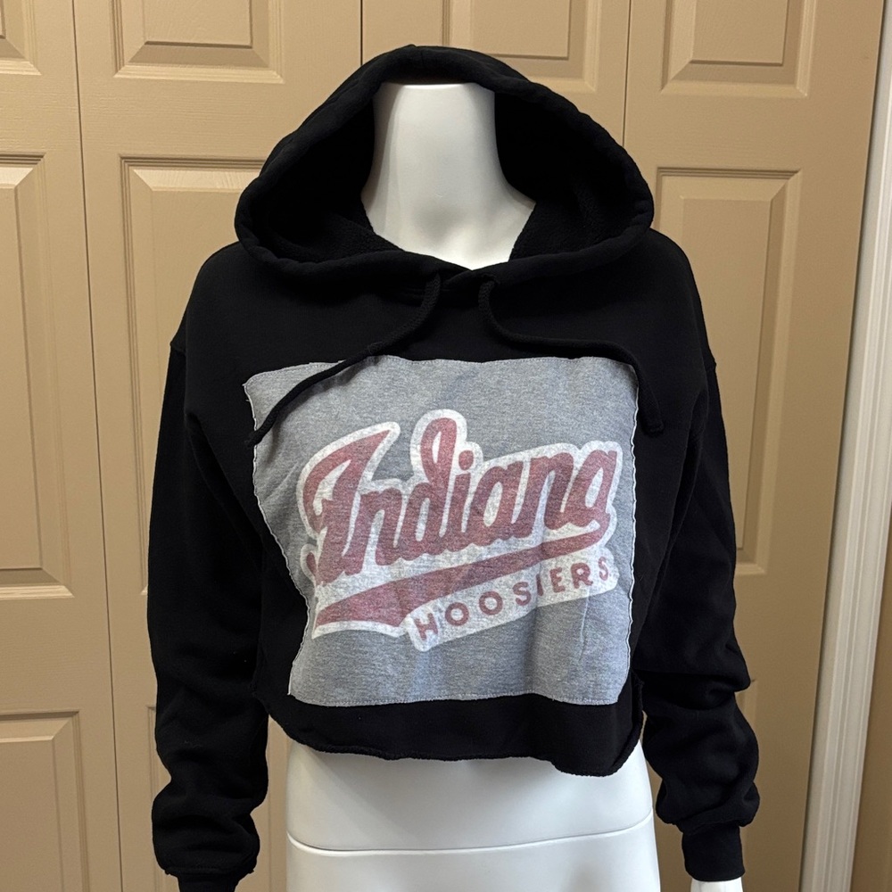 INDIANA HOOSIERS cropped hoodie
